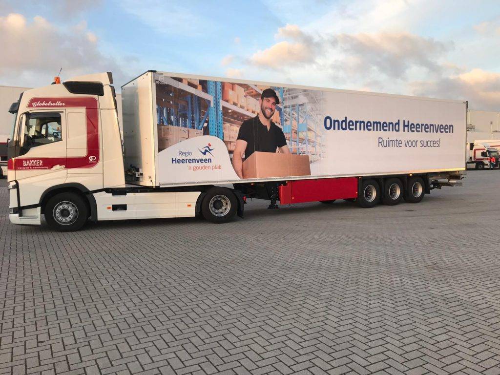 vrachtwagen bakker opdruk regio Heerenveen